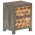 vidaXL Bedside Cabinet Grey 40x30x50 cm Solid Mango Wood - Image 9