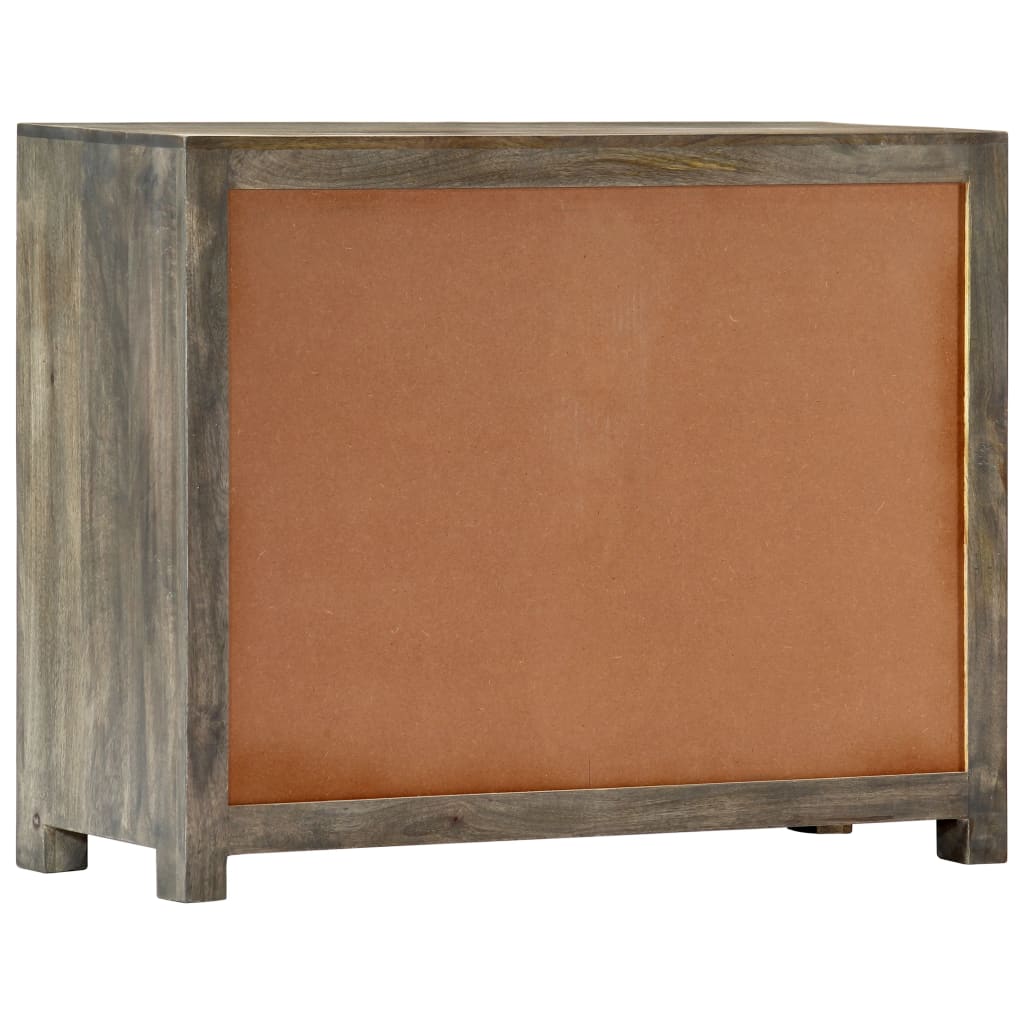 8719883666075_g_en_hd_2 vidaXL Side Cabinet Grey 75x30x60 cm Solid Mango Wood - Image 4