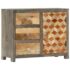 vidaXL Side Cabinet Grey 75x30x60 cm Solid Mango Wood - Image 10