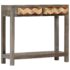 vidaXL Console Table Grey 86x30x76 cm Solid Mango Wood - Image 2