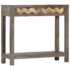 vidaXL Console Table Grey 86x30x76 cm Solid Mango Wood - Image 12