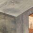 vidaXL Console Table Grey 86x30x76 cm Solid Mango Wood - Image 6