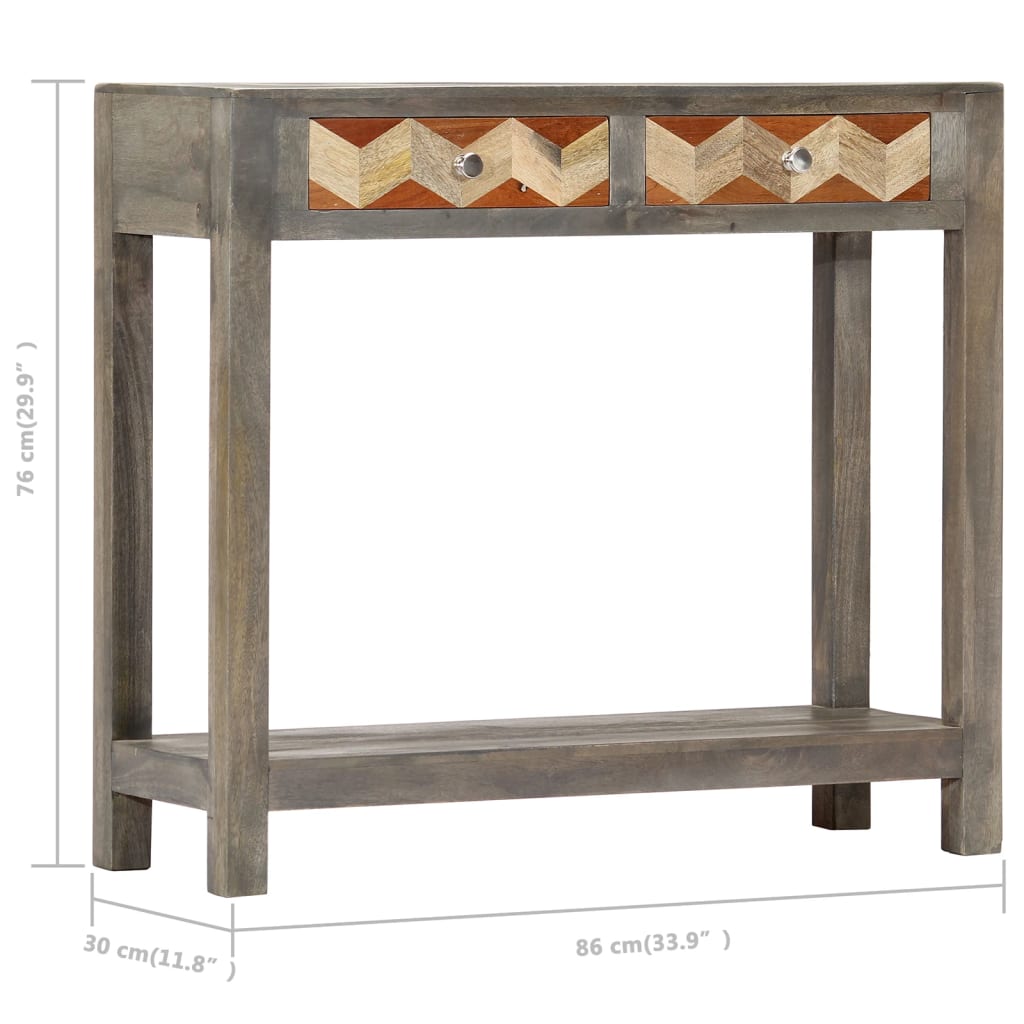 8719883666082_g_en_hd_7 vidaXL Console Table Grey 86x30x76 cm Solid Mango Wood - Image 9
