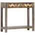 vidaXL Console Table Grey 86x30x76 cm Solid Mango Wood - Image 10