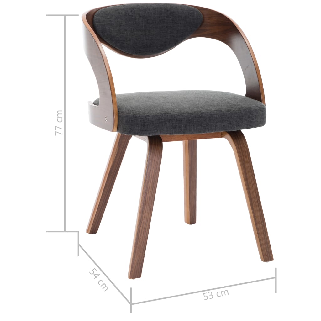 8719883666105_g_en_hd_5 vidaXL Dining Chairs 2 pcs Dark Grey Bent Wood and Fabric - Image 7