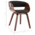 vidaXL Dining Chair Grey Bent Wood and Fabric - Image 7