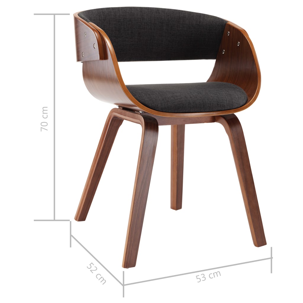 8719883666181_g_en_hd_5 vidaXL Dining Chair Grey Bent Wood and Fabric - Image 7