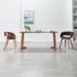 vidaXL Dining Chair Grey Bent Wood and Fabric
