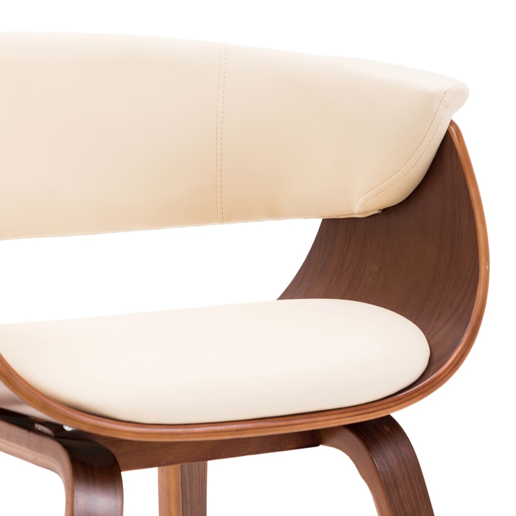8719883666358_g_en_hd_2 vidaXL Dining Chair Cream Bent Wood and Faux Leather - Image 3