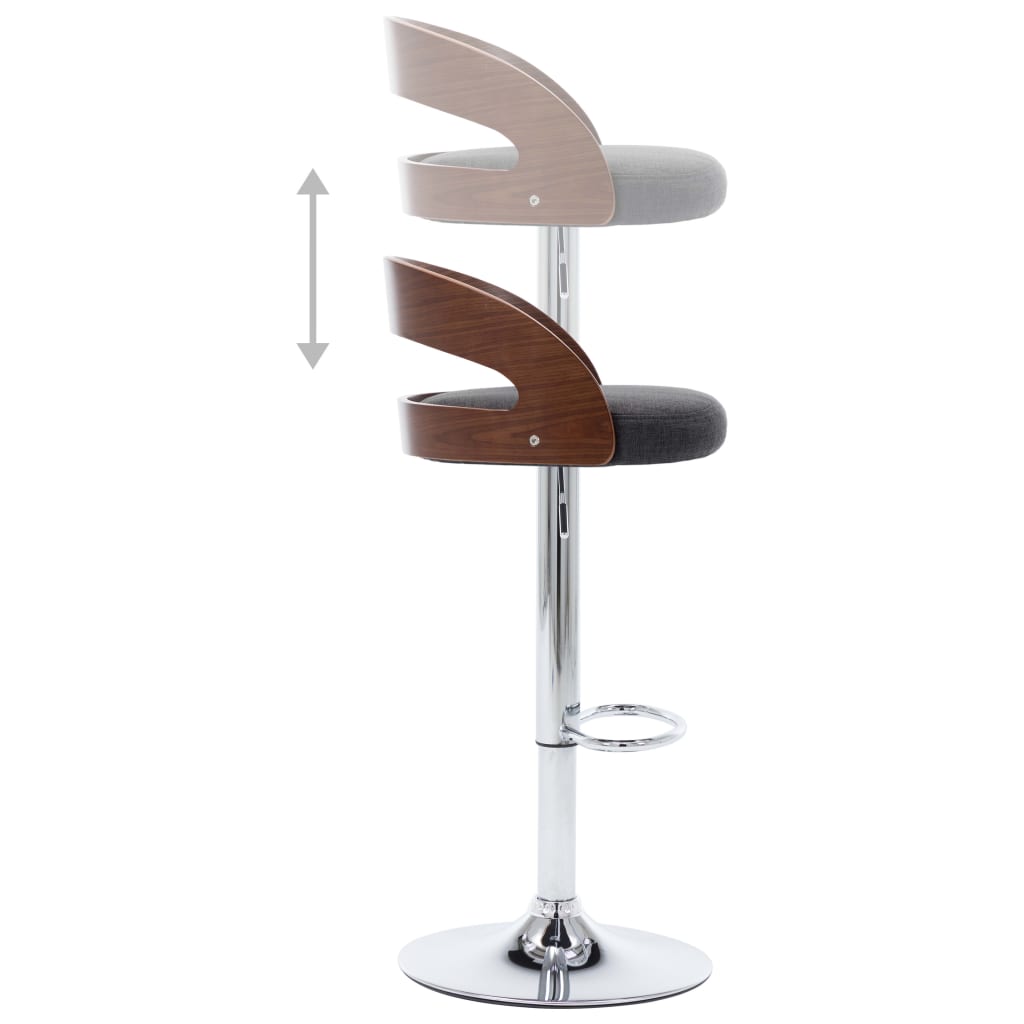 8719883666532_g_en_hd_4 vidaXL Bar Stools 2 pcs Dark Grey Fabric and Bentwood - Image 6