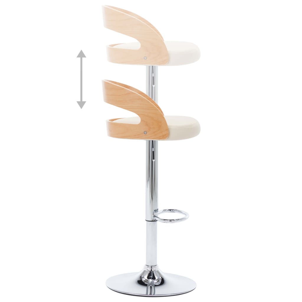 8719883666549_g_en_hd_4 vidaXL Bar Stools 2 pcs Cream Faux Leather and Bentwood - Image 6