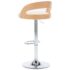 vidaXL Bar Stools 2 pcs Cream Faux Leather and Bentwood - Image 7