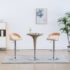 vidaXL Bar Stools 2 pcs Cream Faux Leather and Bentwood