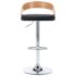 vidaXL Bar Stools 2 pcs Black Faux Leather and Bentwood - Image 4