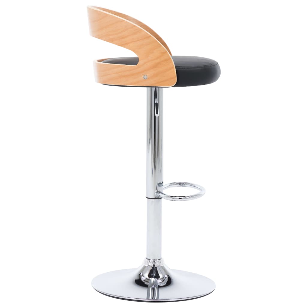 8719883666556_g_en_hd_3 vidaXL Bar Stools 2 pcs Black Faux Leather and Bentwood - Image 5