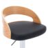 vidaXL Bar Stools 2 pcs Black Faux Leather and Bentwood - Image 8