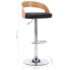 vidaXL Bar Stools 2 pcs Black Faux Leather and Bentwood - Image 10