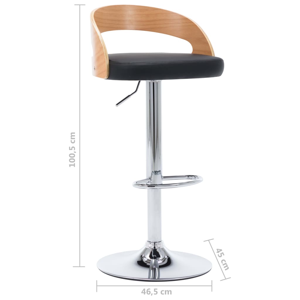 8719883666556_g_en_hd_8 vidaXL Bar Stools 2 pcs Black Faux Leather and Bentwood - Image 10