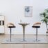 vidaXL Bar Stools 2 pcs Black Faux Leather and Bentwood
