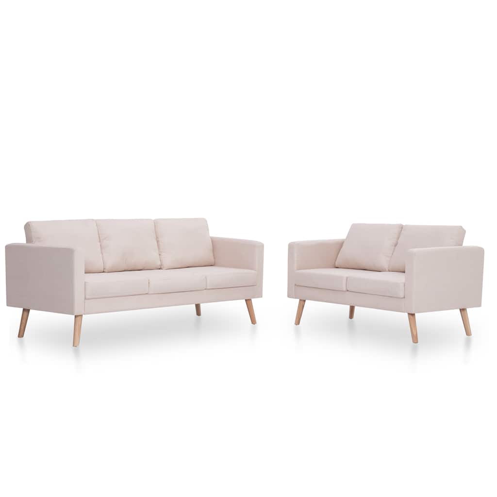 8719883666976_a_en_hd_1 vidaXL 2 Piece Sofa Set Fabric Cream - Image 2