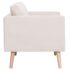 vidaXL 2 Piece Sofa Set Fabric Cream - Image 9