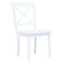 vidaXL 5 Piece Dining Set Solid Rubber Wood White - Image 3