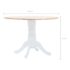 vidaXL 5 Piece Dining Set Solid Rubber Wood White and Brown - Image 12