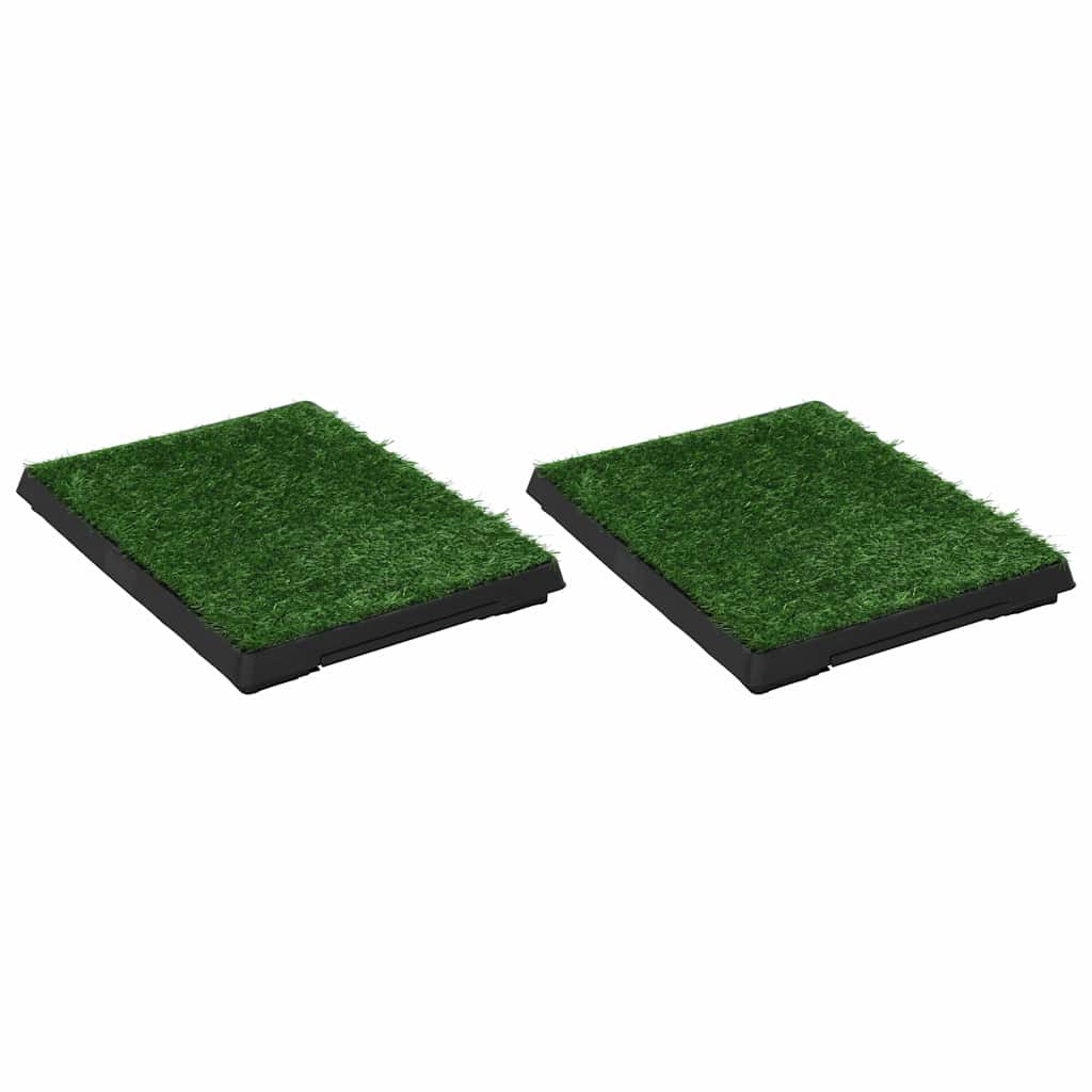 8719883667379_a_en_hd_1 vidaXL Pet Toilets 2 pcs with Tray & Faux Turf Green 63x50x7 cm WC - Image 2