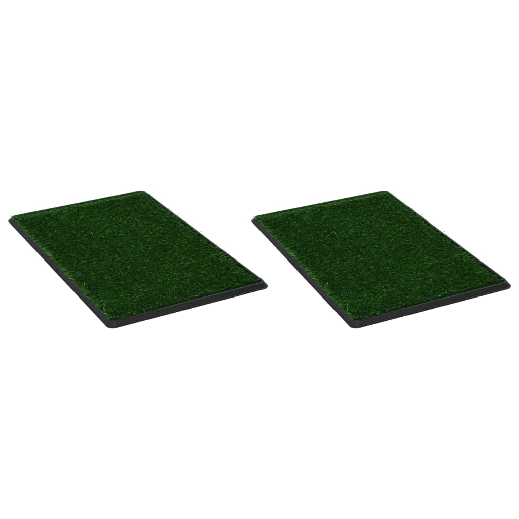 8719883667409_a_en_hd_1 vidaXL Pet Toilets 2 pcs with Tray & Faux Turf Green 76x51x3 cm WC - Image 2