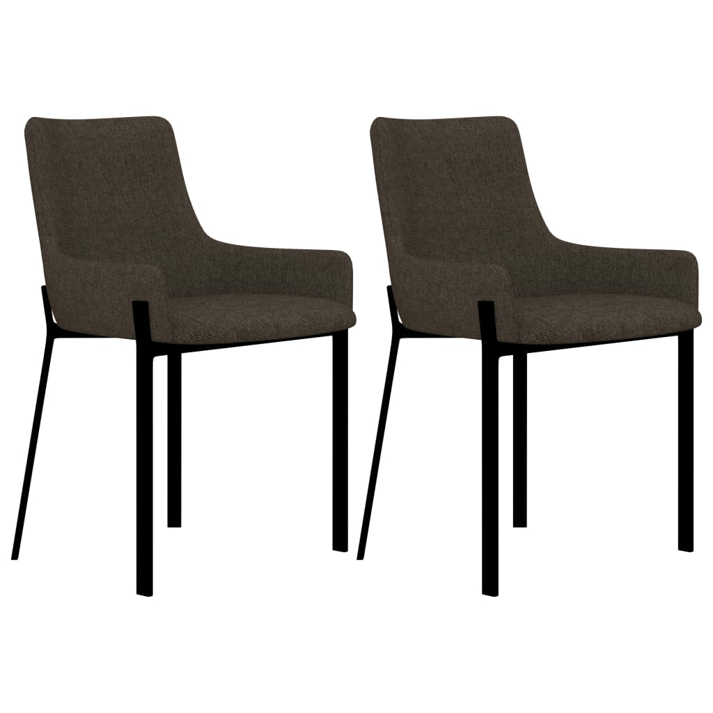 8719883667805_a_en_hd_1 vidaXL Dining Chairs 2 pcs Brown Fabric - Image 1