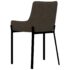 vidaXL Dining Chairs 2 pcs Brown Fabric - Image 5