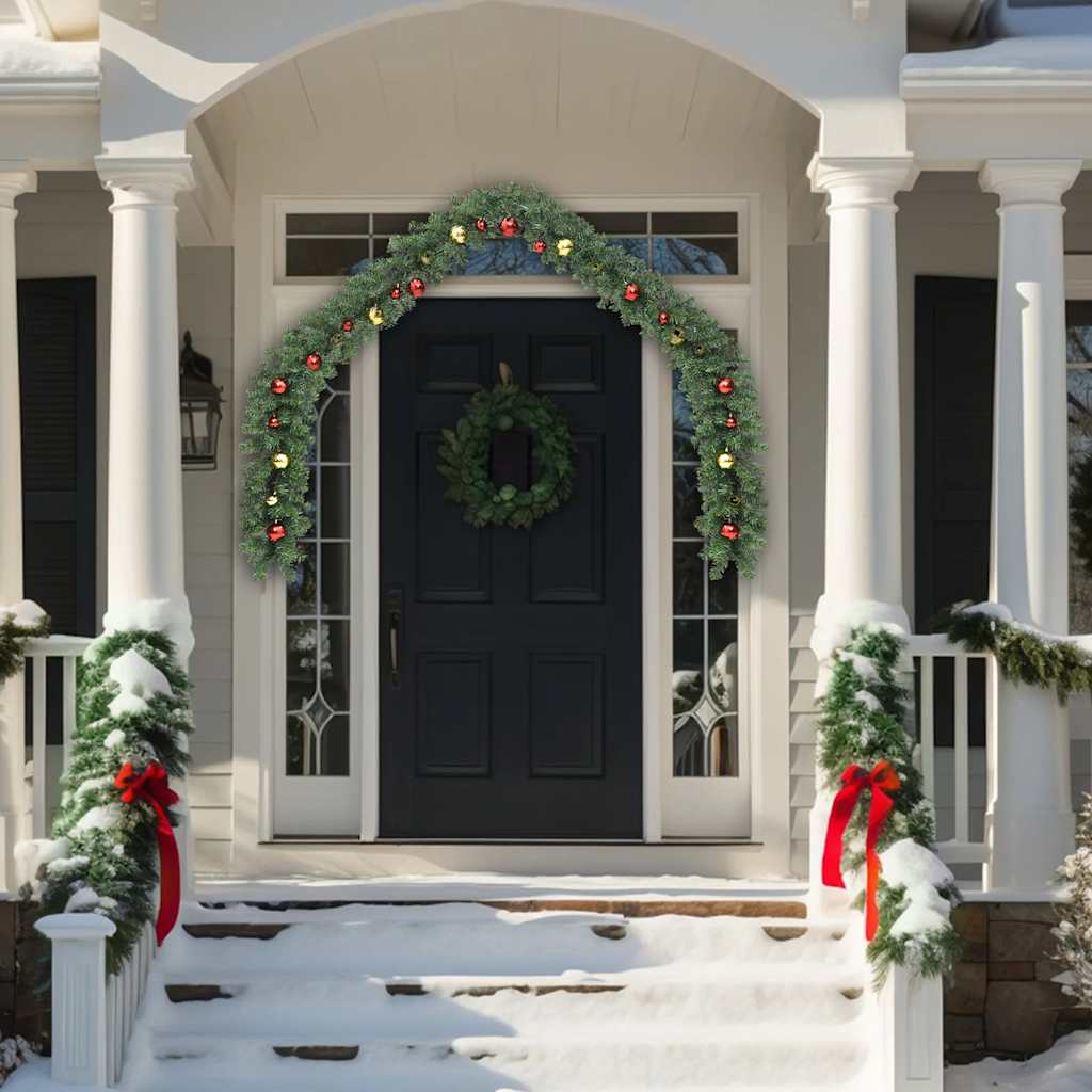 8719883668024_g_en_hd_2 vidaXL Christmas Garland Decorated with Baubles 5 m - Image 3