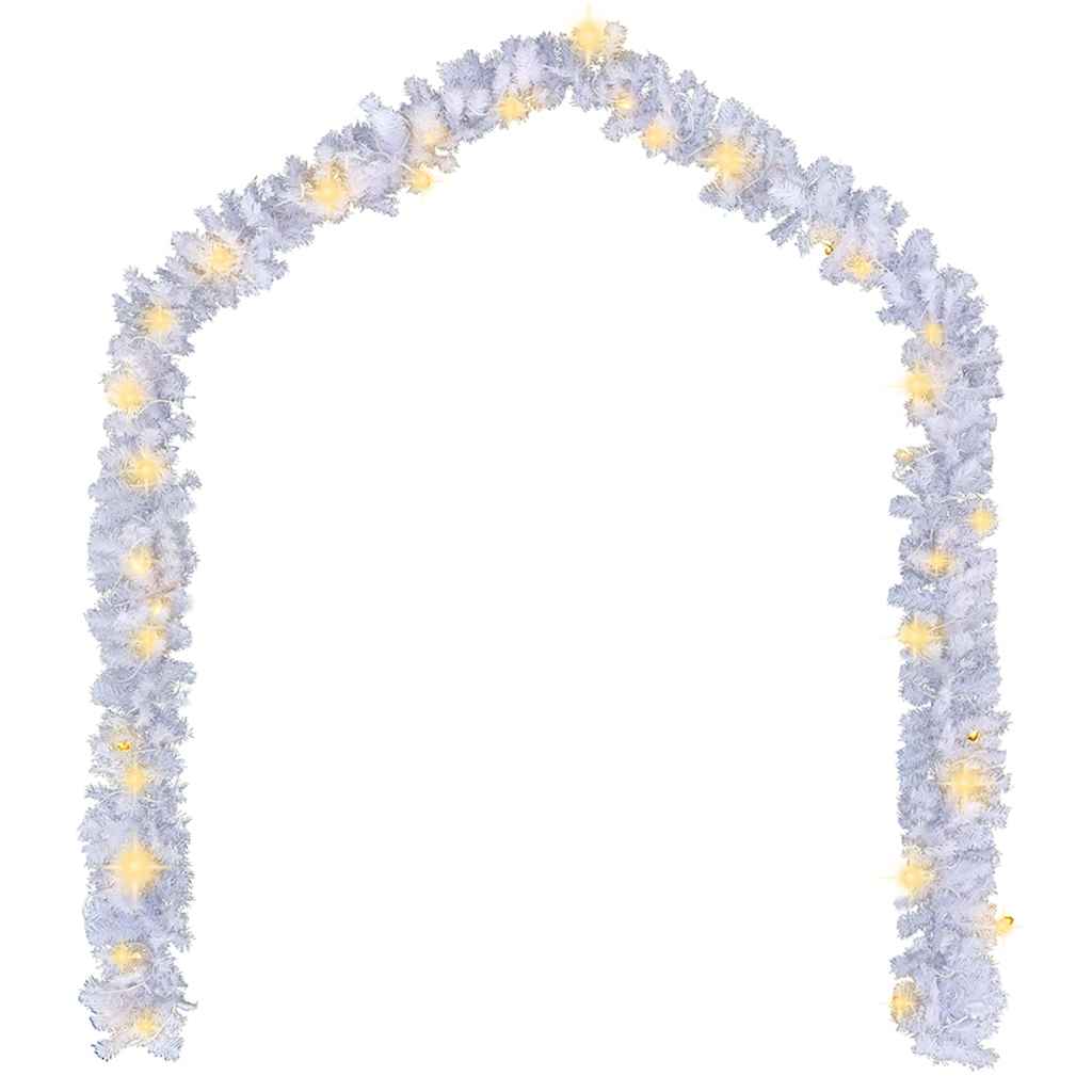 8719883668086_g_en_hd_1 vidaXL Christmas Garland with LED Lights 5 m White - Image 2