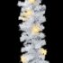 vidaXL Christmas Garland with LED Lights 5 m White - Image 7