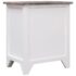 vidaXL Nightstand Brown and White 38x28x45 cm Paulownia Wood - Image 5