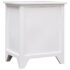 vidaXL Nightstand White 38x28x45 cm Paulownia Wood - Image 5