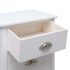 vidaXL Nightstand White 38x28x45 cm Paulownia Wood - Image 6