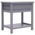vidaXL Nightstand Grey 40x29x42 cm Paulownia Wood - Image 5
