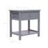 vidaXL Nightstand Grey 40x29x42 cm Paulownia Wood - Image 7