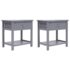 vidaXL Nightstands 2 pcs Grey 40x29x42 cm Paulownia Wood