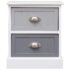 vidaXL Nightstands 2 pcs Grey 38x28x45 cm Paulownia Wood - Image 5