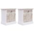 vidaXL Bedside Cabinets 2 pcs 38x28x45 cm Paulownia Wood