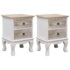 vidaXL Bedside Cabinets 2 pcs 35x30x50 cm Paulownia Wood