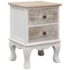 vidaXL Bedside Cabinets 2 pcs 35x30x50 cm Paulownia Wood - Image 2