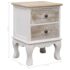 vidaXL Bedside Cabinets 2 pcs 35x30x50 cm Paulownia Wood - Image 9