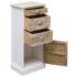 vidaXL Side Cabinet 38x28x86 cm Paulownia Wood - Image 5