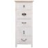 vidaXL Side Cabinet 35x25x87 cm Paulownia Wood - Image 2
