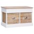 vidaXL Hall Bench 70x35x45 cm Paulownia Wood