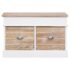 vidaXL Hall Bench 70x35x45 cm Paulownia Wood - Image 2