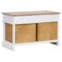 vidaXL Hall Bench 70x35x45 cm Paulownia Wood - Image 3